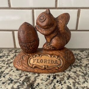Vintage Salt & Pepper Shakers - Squirrel & Nut - MADE IN USA